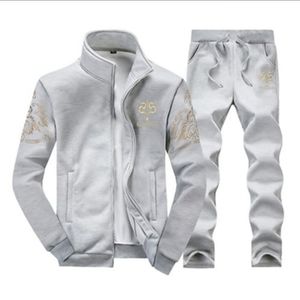 Men's Tracksuit In Silver